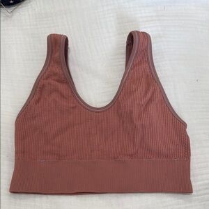 Aerie women Seamless Ribbed Bralette - Rust